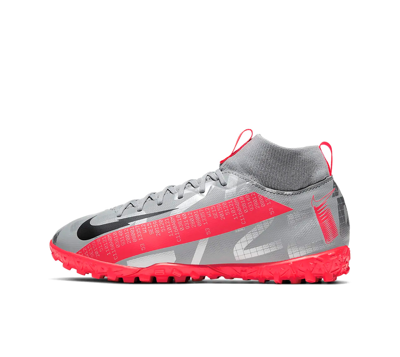 NIKE JR. MERCURIAL SUPERFLY 7 ACADEMY TF AT8143-906 Ασημί