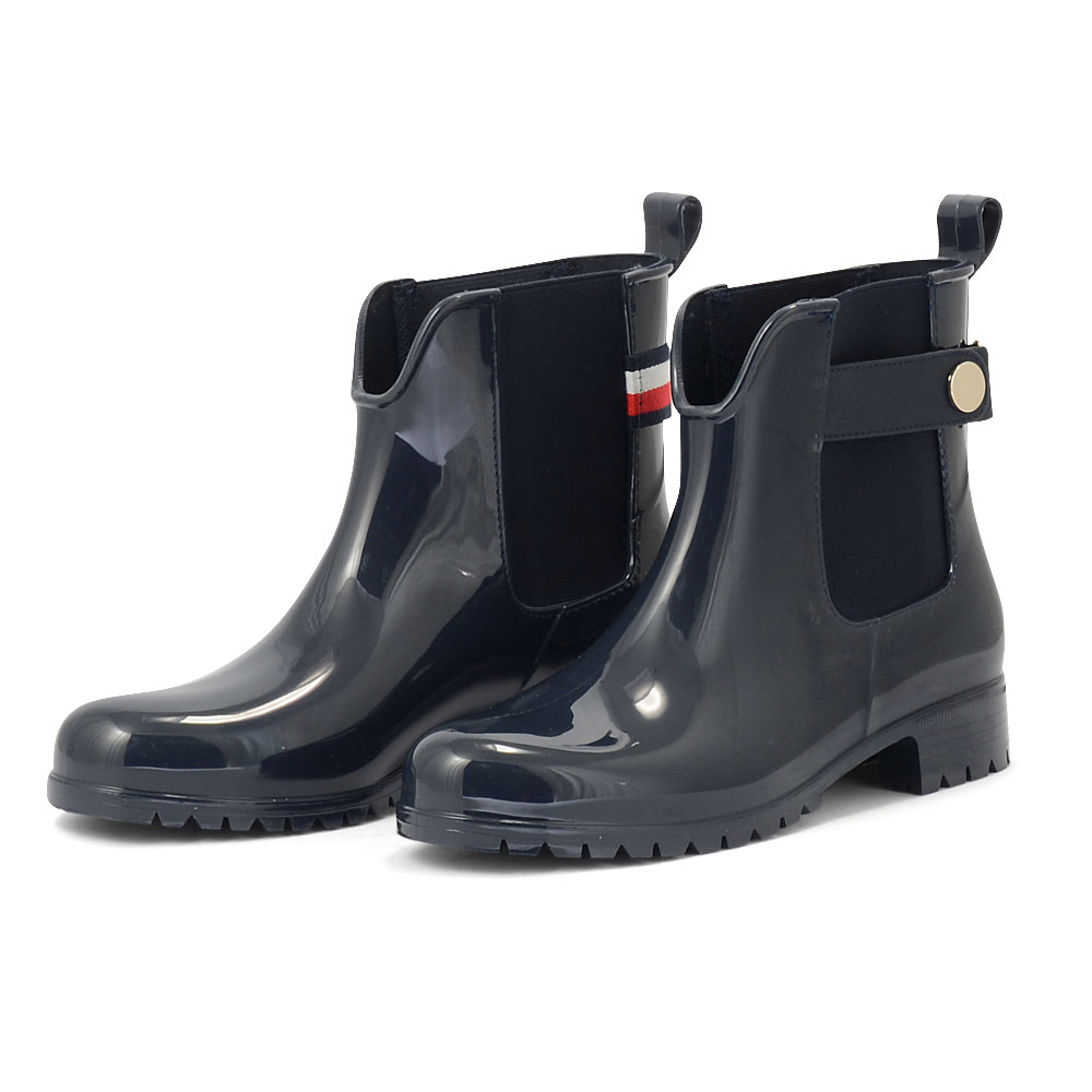 Tommy Hilfiger – Tommy Hilfiger Ankle Rainboot With Metal Detail FW0FW06777-DW5 – 01362