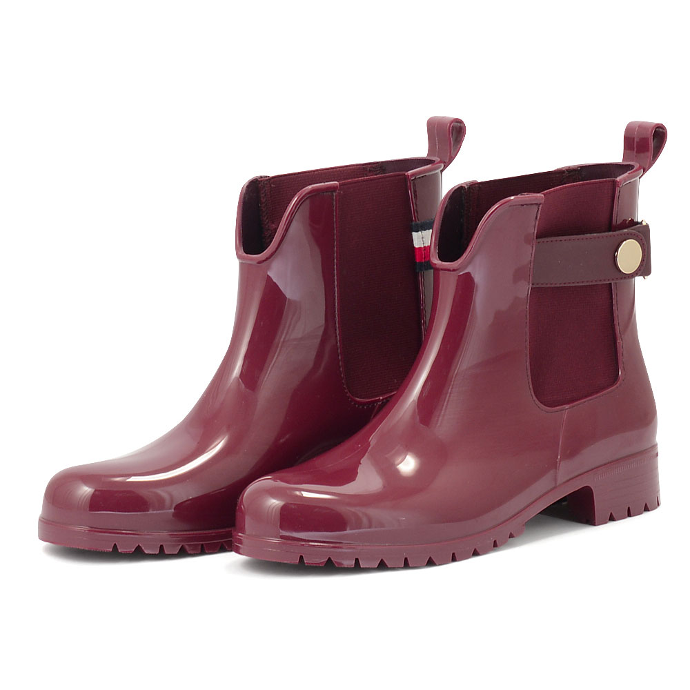Tommy Hilfiger – Tommy Hilfiger Ankle Rainboot With Metal Detail FW0FW06777-VLP – 02751