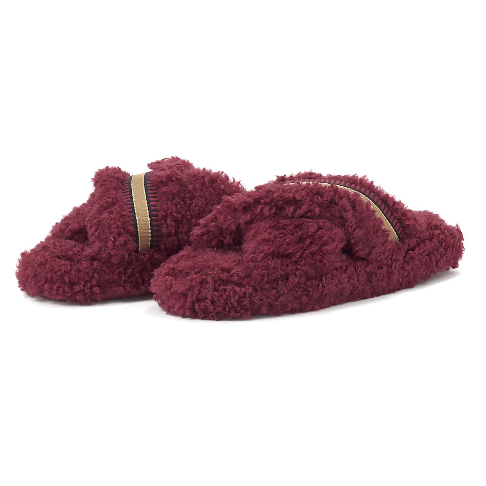 Tommy Hilfiger – Tommy Hilfiger Sherpa Fur Home Slippers Straps FW0FW06576-XJS – 04403