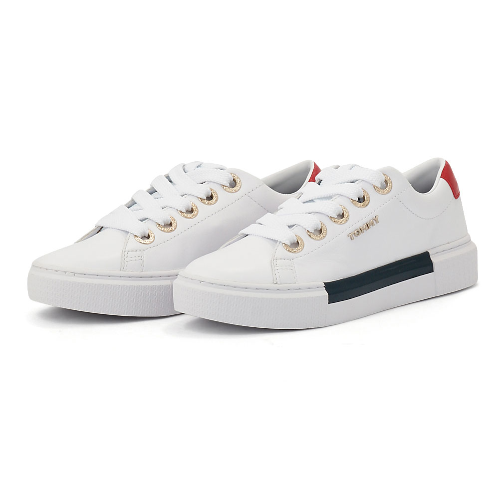 Tommy Hilfiger – Tommy Hilfiger Leather Elevated Tommy Sneaker FW0FW04600 – 00287